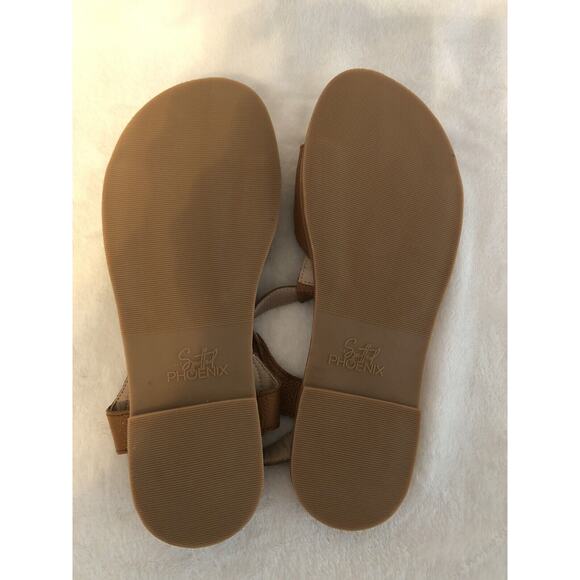 The Spotted Phoenix Womens Sandals 8/8.5 Strap Adjustable Brown Cottagecore - Picture 12 of 12